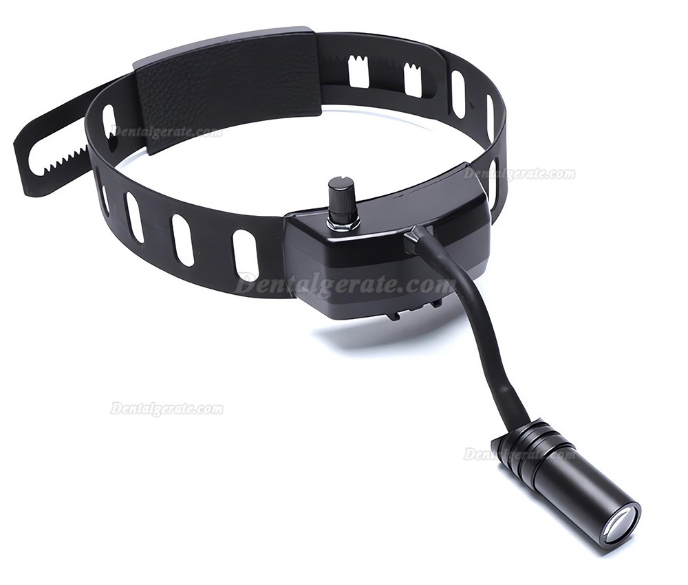 YUYO DY-005 5-fache Dental Lupenbrille + 3 W kabelloses LED-Licht f&uuml;r Lupenbrille